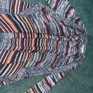 Pink rose open cardigan